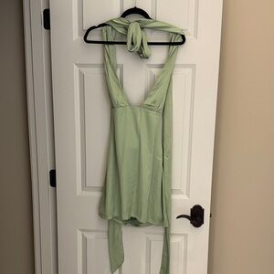 Princess Polly Light Green Mini Dress